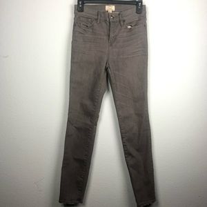 J.Crew grey wash Lookout rise jeans, size 26